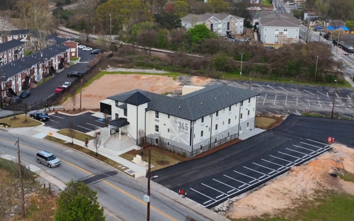 The 345 Building Exterior Aerial 1