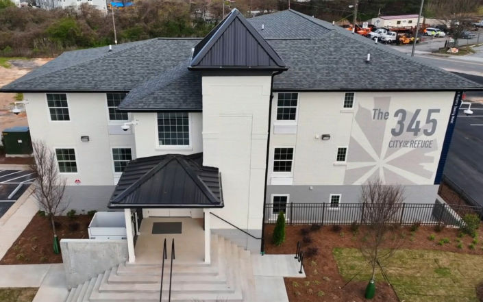 The 345 Building Exterior Aerial 2